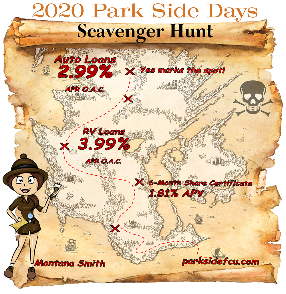 Park Side Days Scavenger Hunt Map - Download PDF